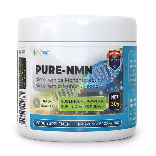 Nutriop Longevity® PURE-NMN Nicotinamide Mononucleotide Extreme Potency sublingual powder -30 grams